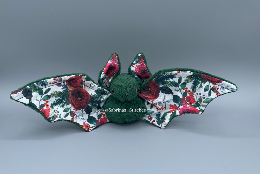 Christmas Floral Bat